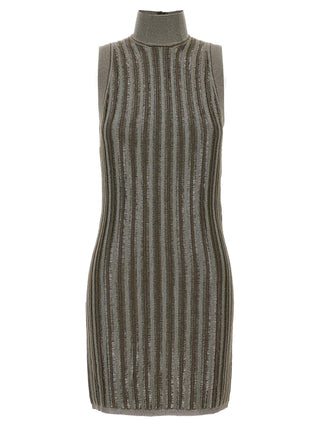 Laminated Knit Dress