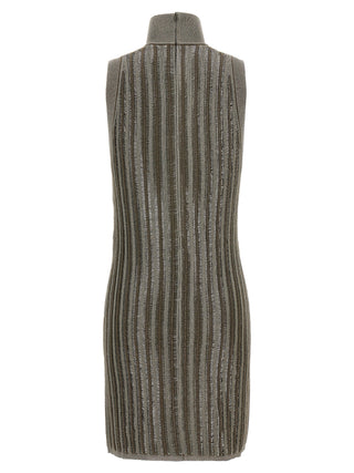 Laminated Knit Dress