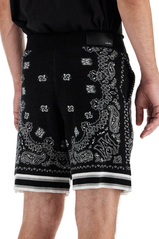 Knitted Bandana Bermuda Shorts