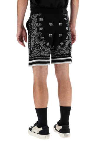 Knitted Bandana Bermuda Shorts