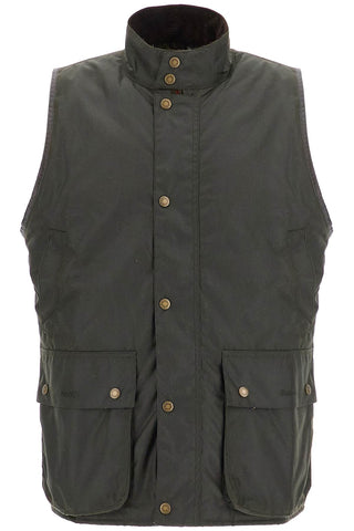 Waxed Cotton Vest For Men