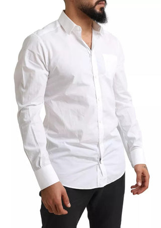 White Gold Formal Cotton Tuxedo Dress Shirt