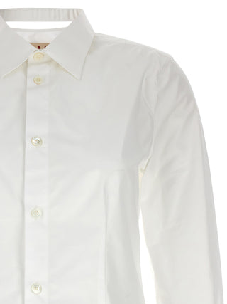 Cut-out Collar Shirt