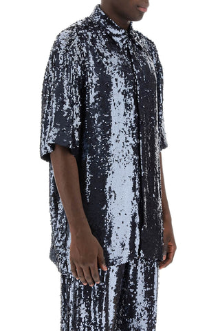 Cassidye Short Sleeve Sequin Shirt