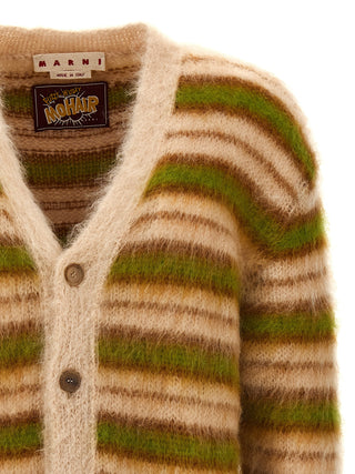 Striped Mohair Cardigan