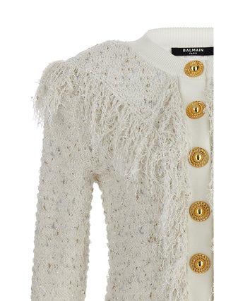 Glittered Fringed Short Jacket