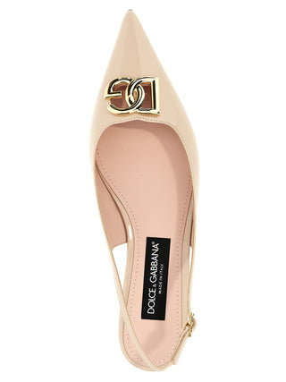 Logo Slingback Ballet Flats