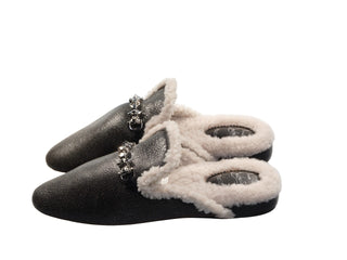 Woolito Swing Flat Nappa And Shearling Loafers