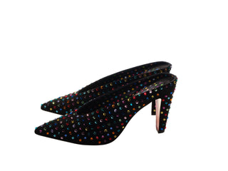 Veryvee Strass Boum 85 Suede And Multi Colour Jewelled Mules