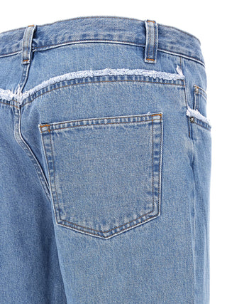 Relaxed Raw Edge Jeans