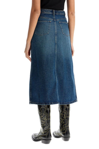 Georgia Denim Midi Skirt In