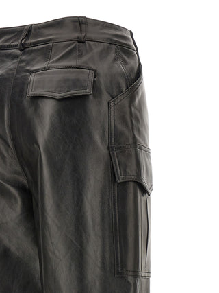 Leather Cargo Pants