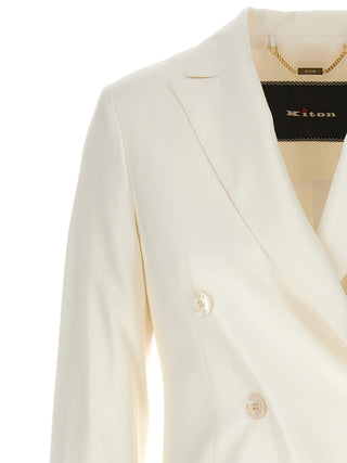 Viscose Double-breasted Blazer