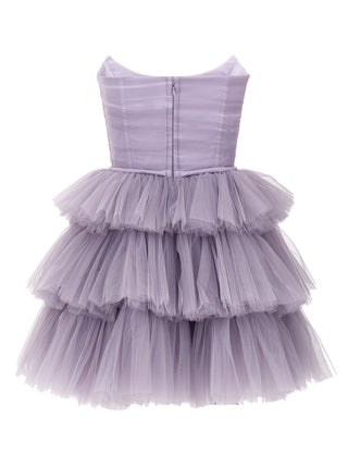 Flounced Tulle Dress