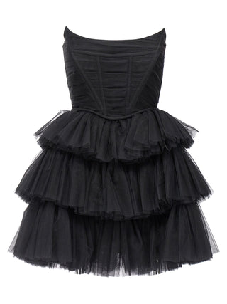 Flounced Tulle Dress