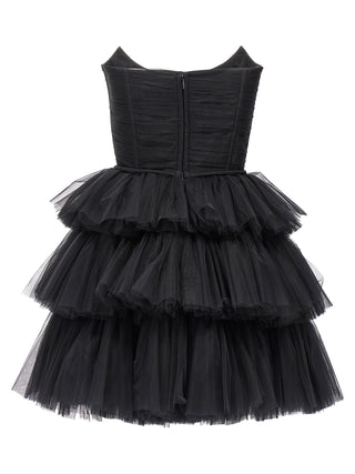 Flounced Tulle Dress