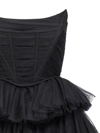 Flounced Tulle Dress