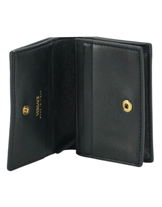 Elegant Compact Leather Wallet In Brown