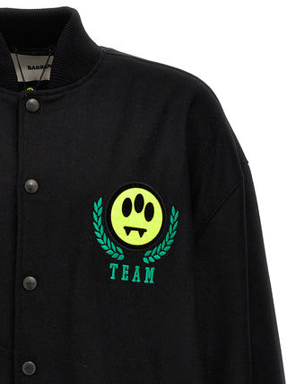 Logo Embroidery Bomber Jacket