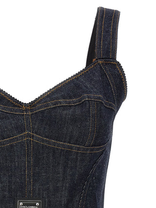 Denim Corset Top