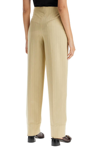 Striped Tapered Trousers