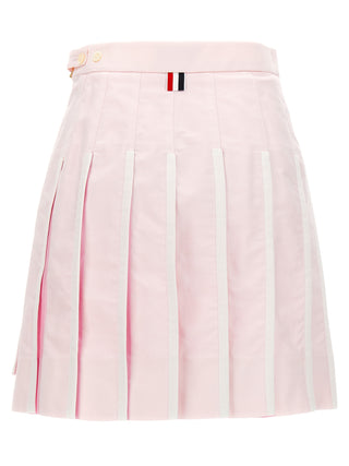 Pleated Oxford Skirt