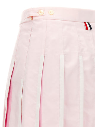 Pleated Oxford Skirt