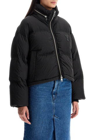 Down Jacket With Logo Patch