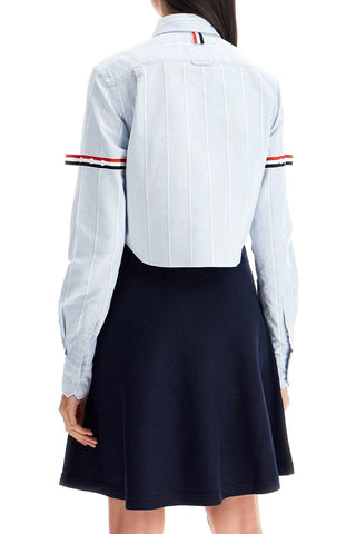 Striped Cropped Shirt For Women