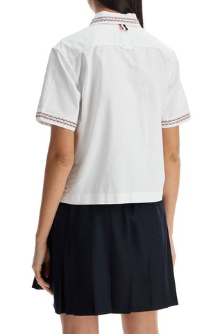 Cropped Oxford Shirt For Women