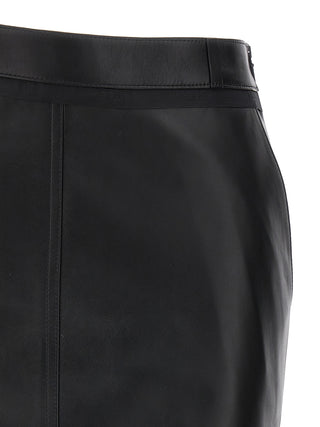 Leather Midi Skirt