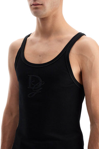 Tank Top With Dg Embroidery