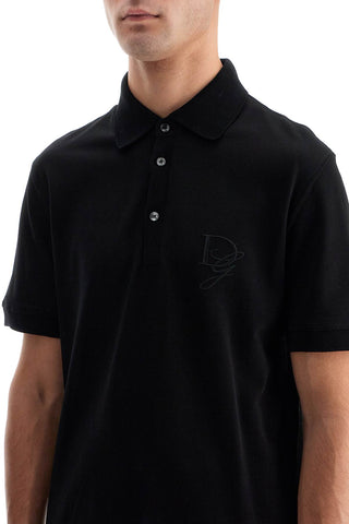 Polo Shirt With Dg Embroidery