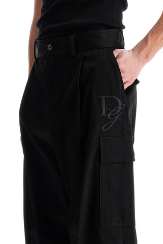 Stretch Cotton Cargo Pants For Men/w