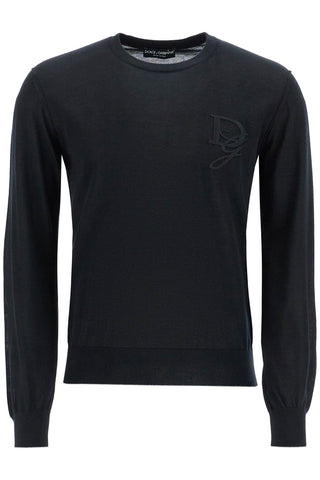 Cashmere Sweater With Dg Embroidery