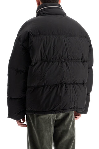 Down Jacket With Logo Patch