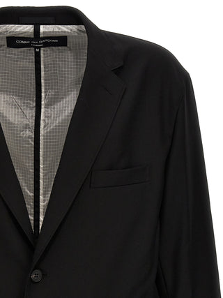 Single-breasted Drawstring Blazer