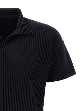 Pleated Polo Shirt