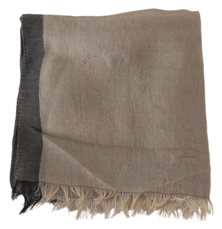 Elegant Beige Cotton Scarf For Women