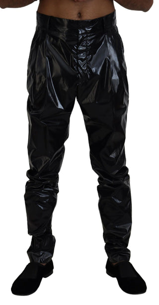 Sleek Italian Black Mainline Pants