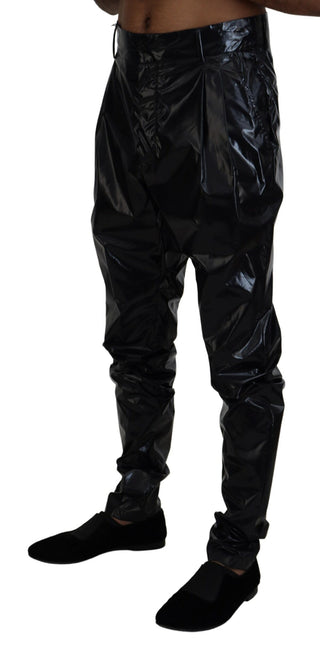 Sleek Italian Black Mainline Pants