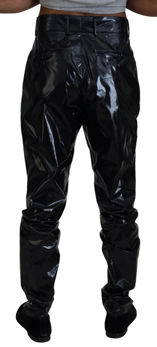 Sleek Italian Black Mainline Pants