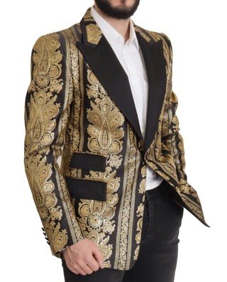 Elegant Single Breasted Jacquard Blazer