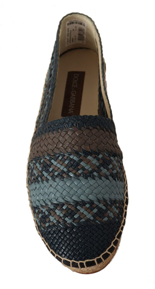 Elegant Woven Leather Espadrilles - Luxury for You