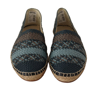 Elegant Woven Leather Espadrilles - Luxury for You