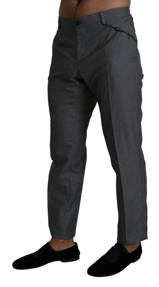 Elegant Gray Slim Fit Dress Trousers - Luxury for You