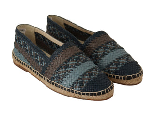 Elegant Woven Leather Espadrilles - Luxury for You