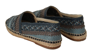 Elegant Woven Leather Espadrilles - Luxury for You