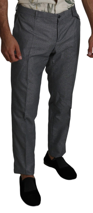 Elegant Gray Slim Fit Dress Trousers - Luxury for You