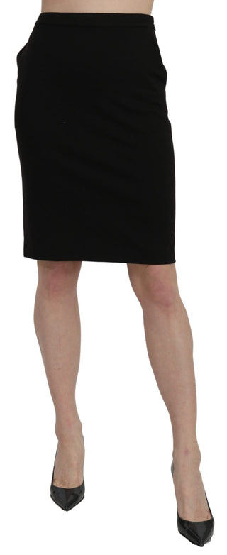 Chic High Waist Black Linen Skirt - Luxury for You